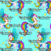 Load image into Gallery viewer, *BACK ORDER* Unicorns on Aqua