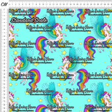 Load image into Gallery viewer, *BACK ORDER* Unicorns on Aqua