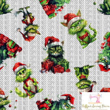 Load image into Gallery viewer, *BACK ORDER* Green Xmas Kitty CLEAR VINYL