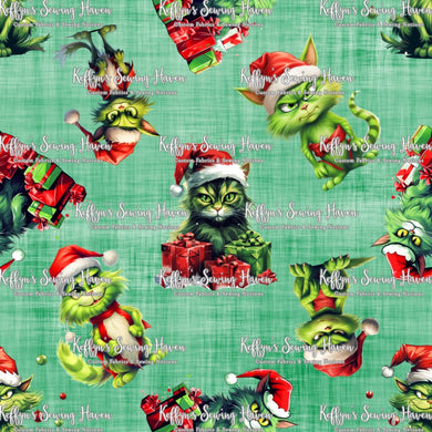 *BACK ORDER* Green Xmas Kitty Green Main