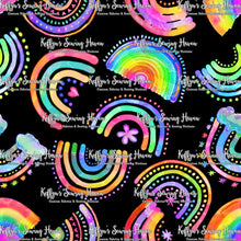 Load image into Gallery viewer, *BACK ORDER* Watercolour Rainbows Black