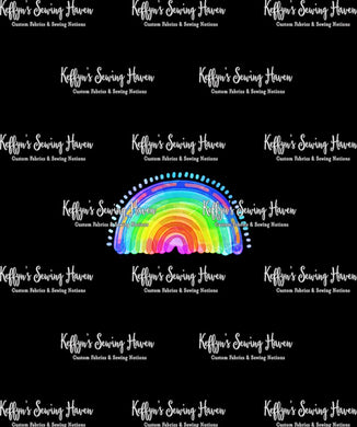 *BACK ORDER* Watercolour Rainbows Black Panels