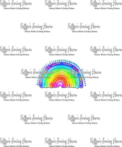 *BACK ORDER* Watercolour Rainbows White Panels