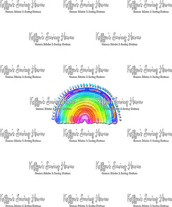 *BACK ORDER* Watercolour Rainbows White Panels