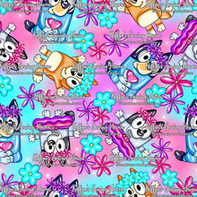 Load image into Gallery viewer, *BACK ORDER* Blue Dog Flowers Ombre