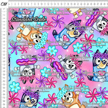 Load image into Gallery viewer, *BACK ORDER* Blue Dog Flowers Ombre