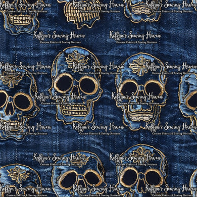 *BACK ORDER* Denim Skulls