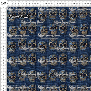 *BACK ORDER* Denim Skulls