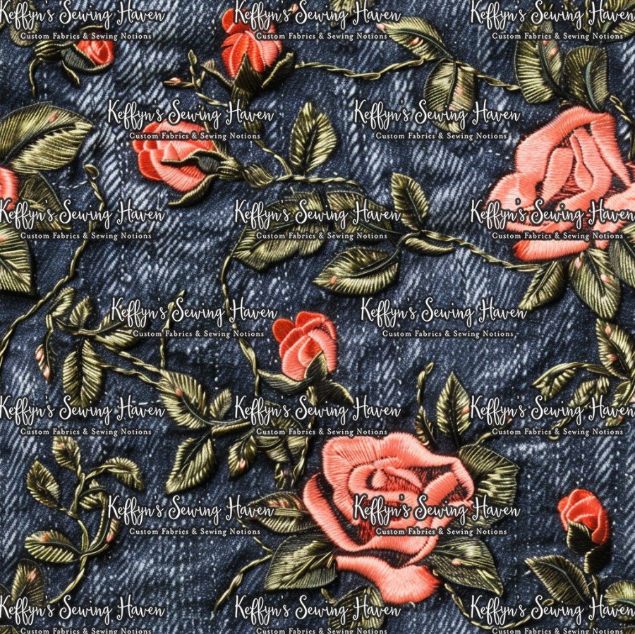 *BACK ORDER* Denim Roses