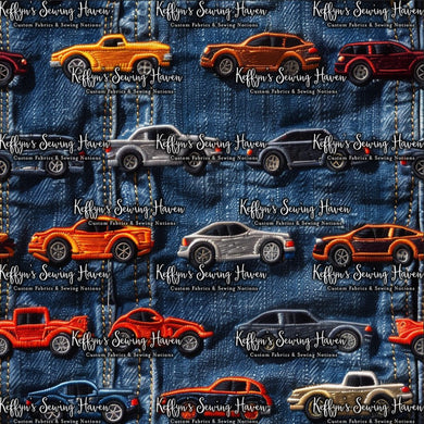 *BACK ORDER* Denim Cars 1