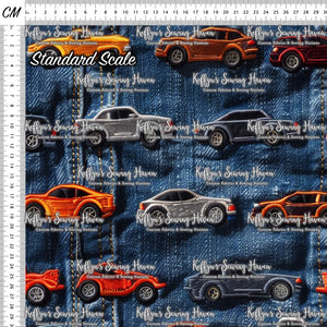 *BACK ORDER* Denim Cars 1