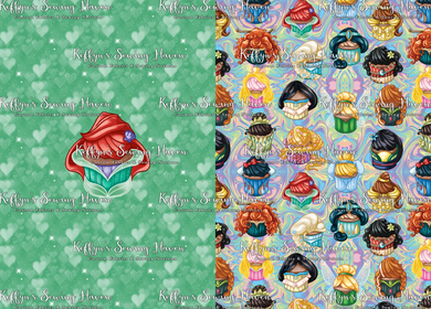 *BACK ORDER* Dreamy Cupcakes 'Mermaid' Santa Sack Panel