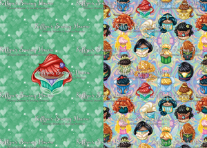*BACK ORDER* Dreamy Cupcakes 'Mermaid' Santa Sack Panel