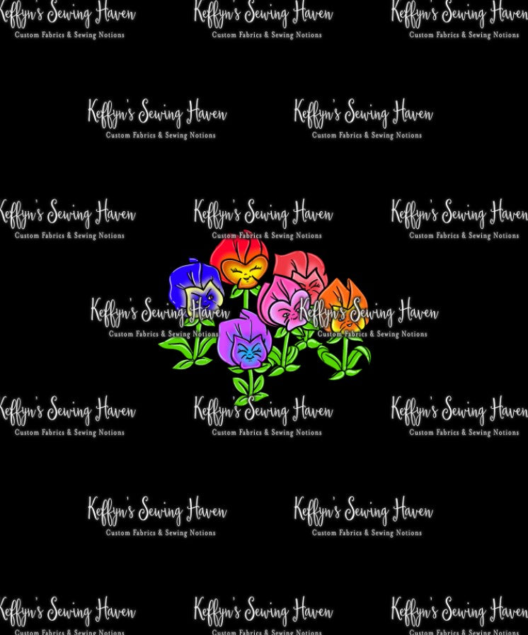 *BACK ORDER* Alice Scene 'Flowers' CHILD Panels