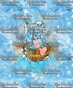 *BACK ORDER* Flying Elephant Watercolour Panels