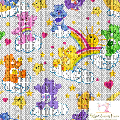 *BACK ORDER* 80's Rainbow Bears CLEAR VINYL