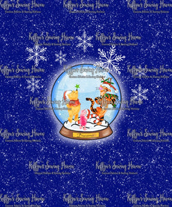 *BACK ORDER* Christmas Snowglobes 'Pooh' Panels