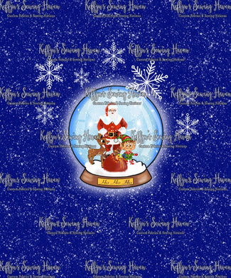 *BACK ORDER* Christmas Snowglobes 'Santa' Panels