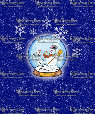 *BACK ORDER* Christmas Snowglobes 'Snowmen' Panels