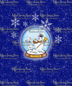 *BACK ORDER* Christmas Snowglobes 'Snowmen' Panels