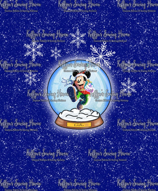 *BACK ORDER* Christmas Snowglobes 'Mouse' Panels