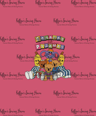 *BACK ORDER* Night Time Bananas Pink Panels