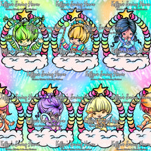 Load image into Gallery viewer, *BACK ORDER* 80&#39;s Rainbow Girl Frames