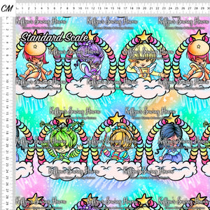 *BACK ORDER* 80's Rainbow Girl Frames