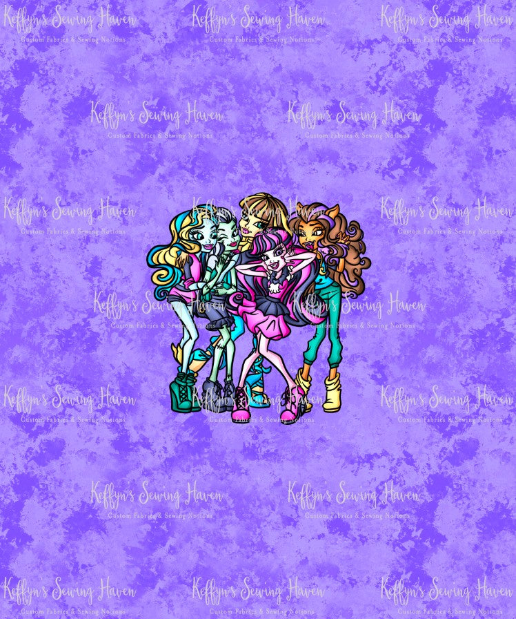 *BACK ORDER* Monster School 'Group' Purple Panels