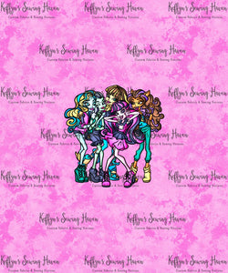 *BACK ORDER* Monster School 'Group' Pink Panels