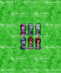 *BACK ORDER* Monster School Green Frames Panels