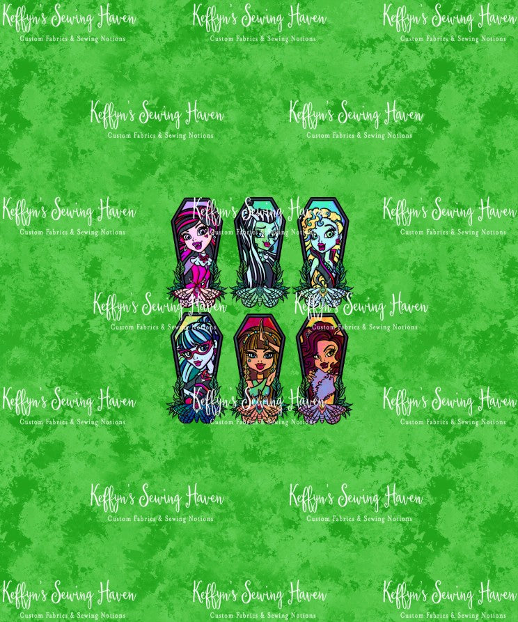*BACK ORDER* Monster School Green Frames Panels