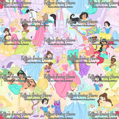 *BACK ORDER* Princess Mash Up Pastel Scene