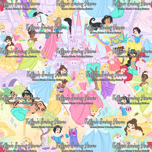 *BACK ORDER* Princess Mash Up Pastel Scene