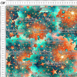 *BACK ORDER* Orange & Teal Sparkles