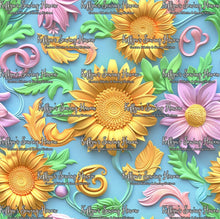 Load image into Gallery viewer, *BACK ORDER* 3D Pastel Sunflowers