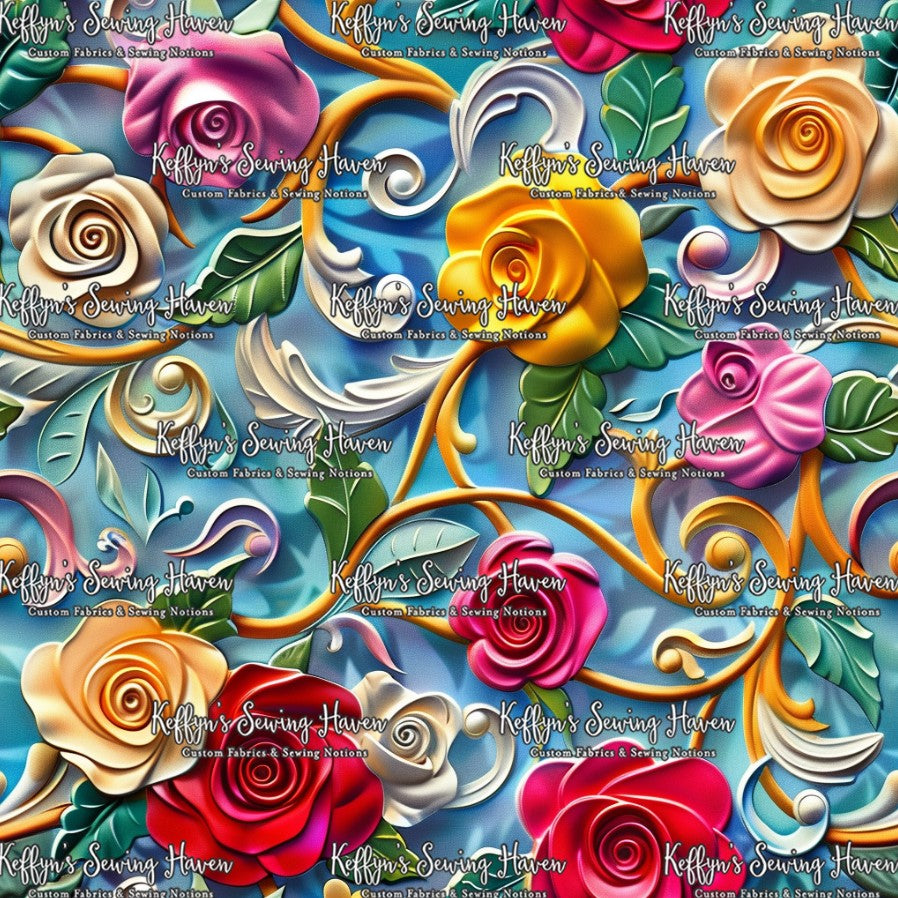 *BACK ORDER* 3D Roses 3