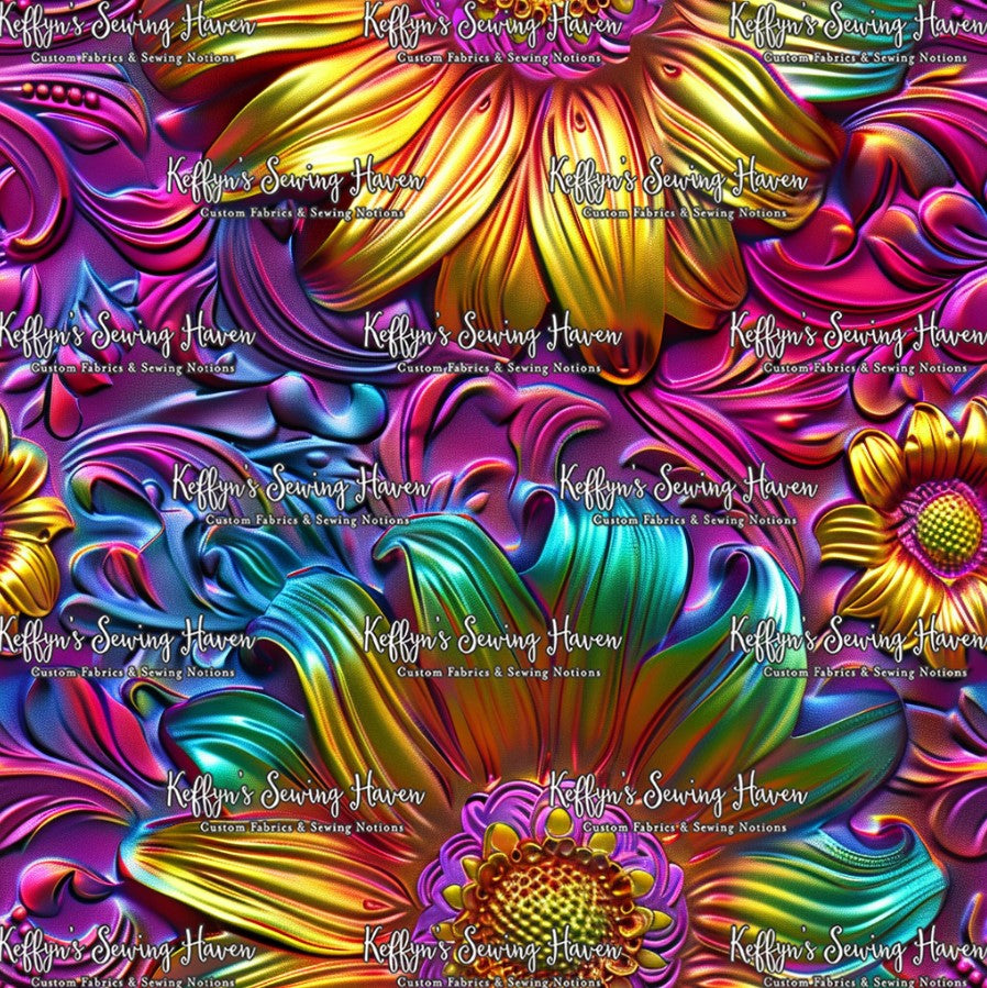 *BACK ORDER* 3D Iridescent Sunflowers 3
