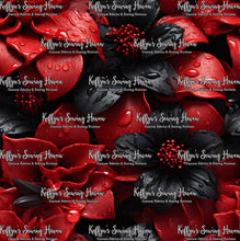 Load image into Gallery viewer, *BACK ORDER* 3D Black &amp; Red Flowers