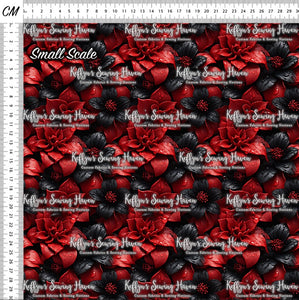*BACK ORDER* 3D Black & Red Flowers