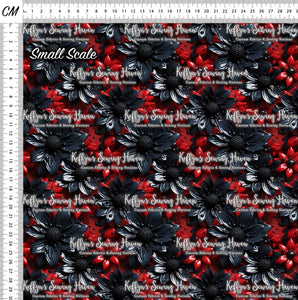 *BACK ORDER* 3D Black & Red Daisy