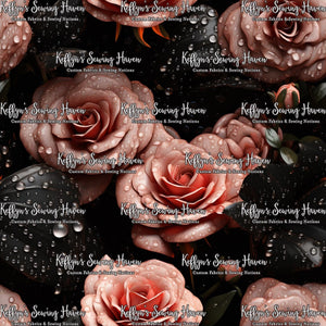*BACK ORDER* 3D Black & Pink Roses