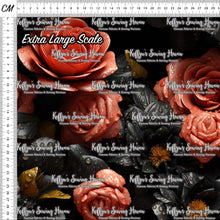 Load image into Gallery viewer, *BACK ORDER* 3D Black &amp; Peach Roses