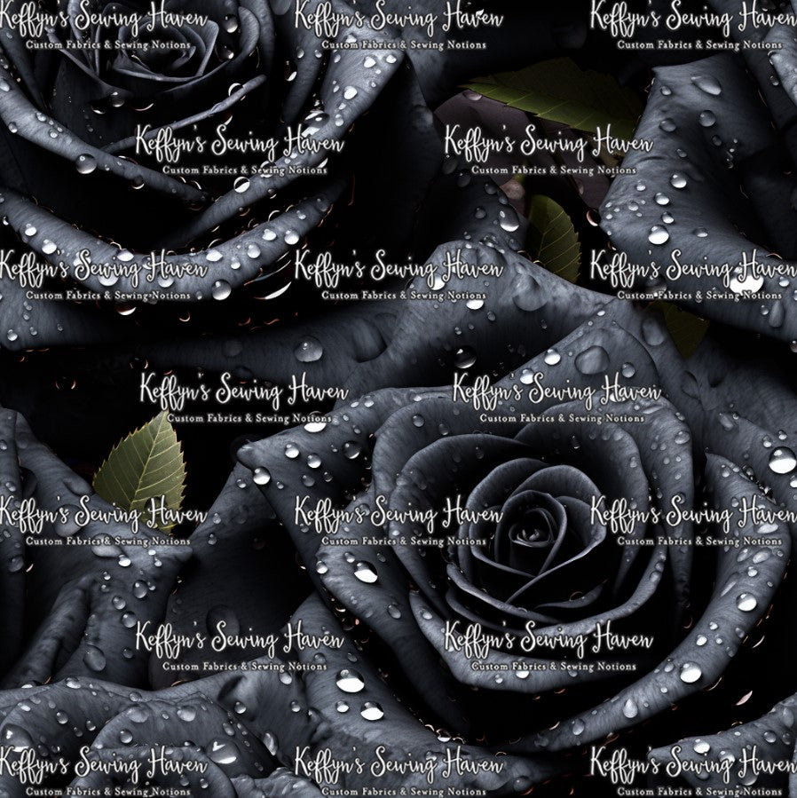 *BACK ORDER* 3D Black Roses