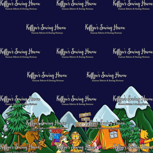 *BACK ORDER* HDD Camping Cartoons Border Prints