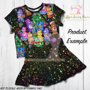 *BACK ORDER* Cute Bears Xmas Black Speckles Co-Ord