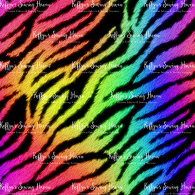 *BACK ORDER* Rainbow Zebra Fur