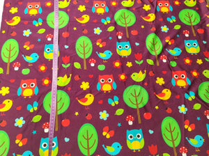 DESTASH Owls/Birds Spandex 1m Piece