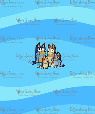 *BACK ORDER* Heelers Family Blue Panels
