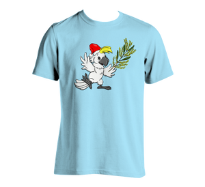 *BACK ORDER* Aussie Christmas Cockatoo Light Blue Panels